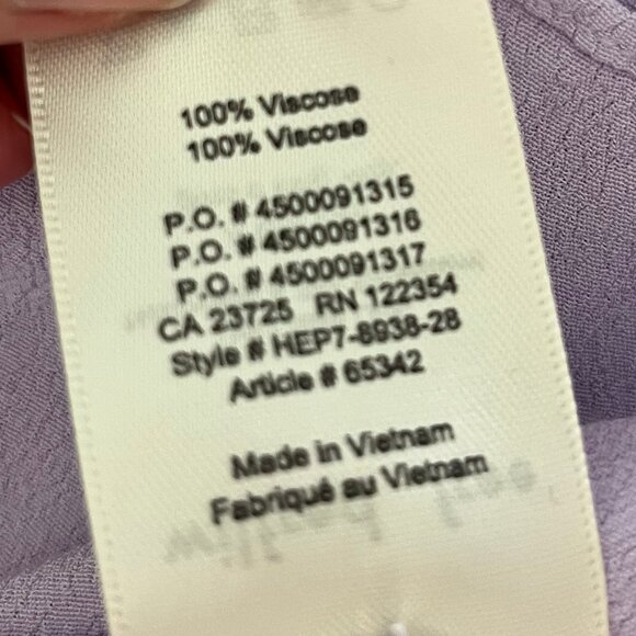 Wilfred Free Lavender Button Down Camp Collar Dress - Picture 7 of 7